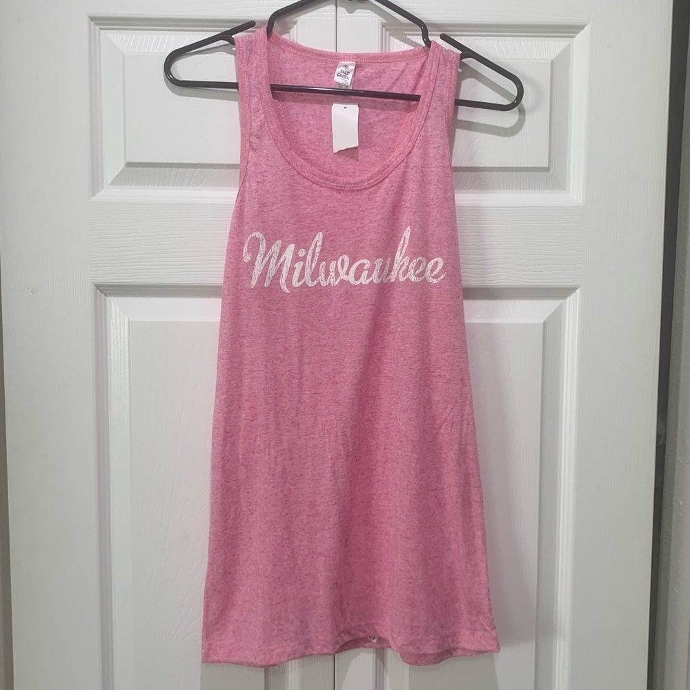 Milwaukee pink tank top
